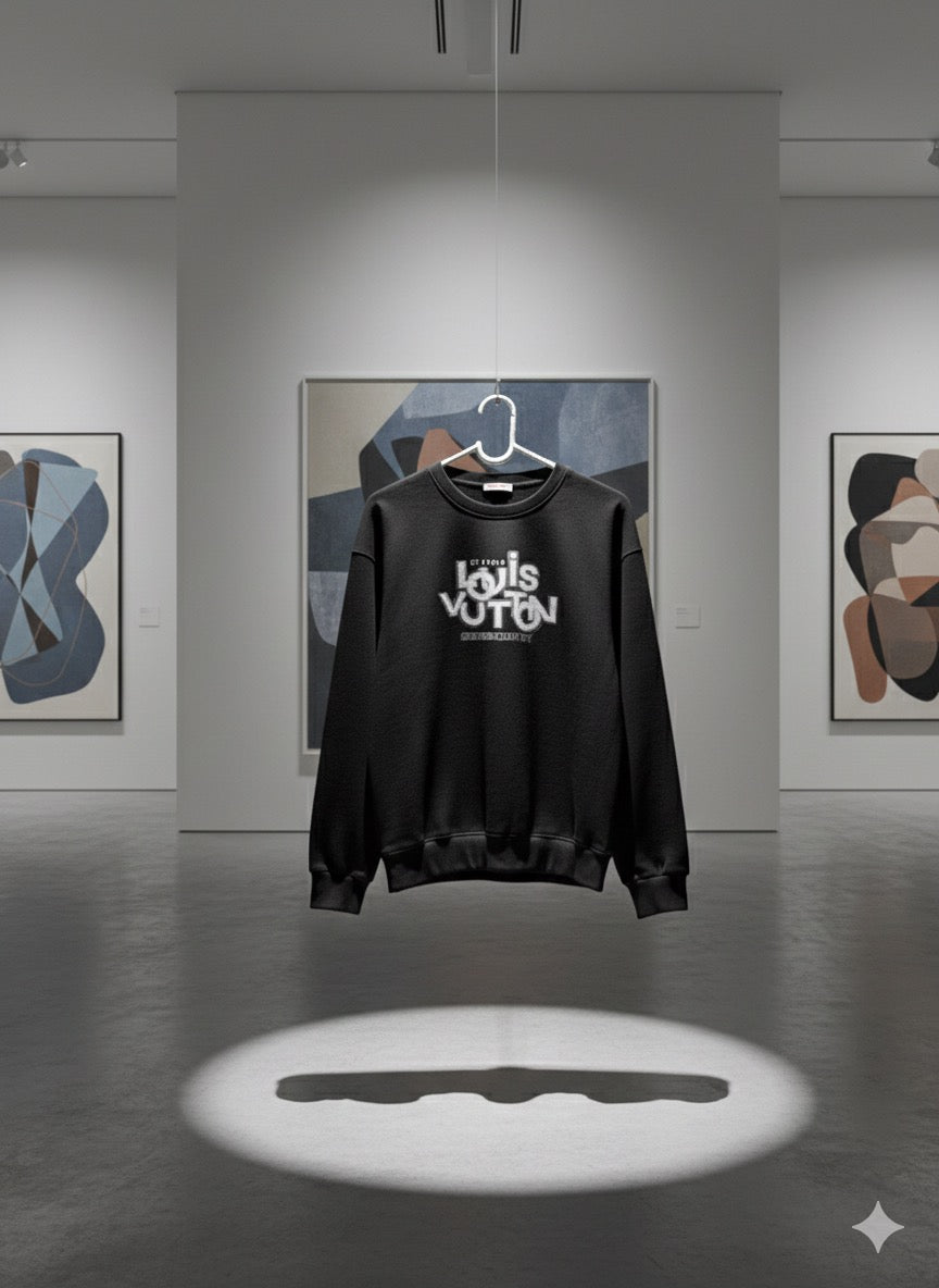 Black Lv louis Vouiton cozy sweatshirt